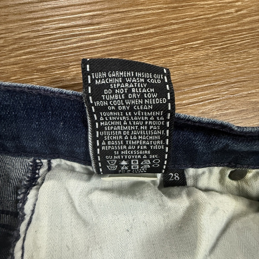 7 For All Mankind Women's High Waist Vintage Bootcut Jeans Size 28 Dark Wash - Picture 5 of 13